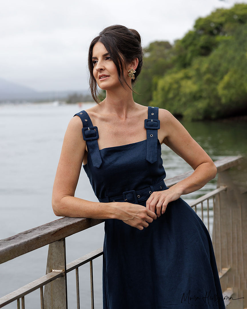 Joy Dress - Navy Blue