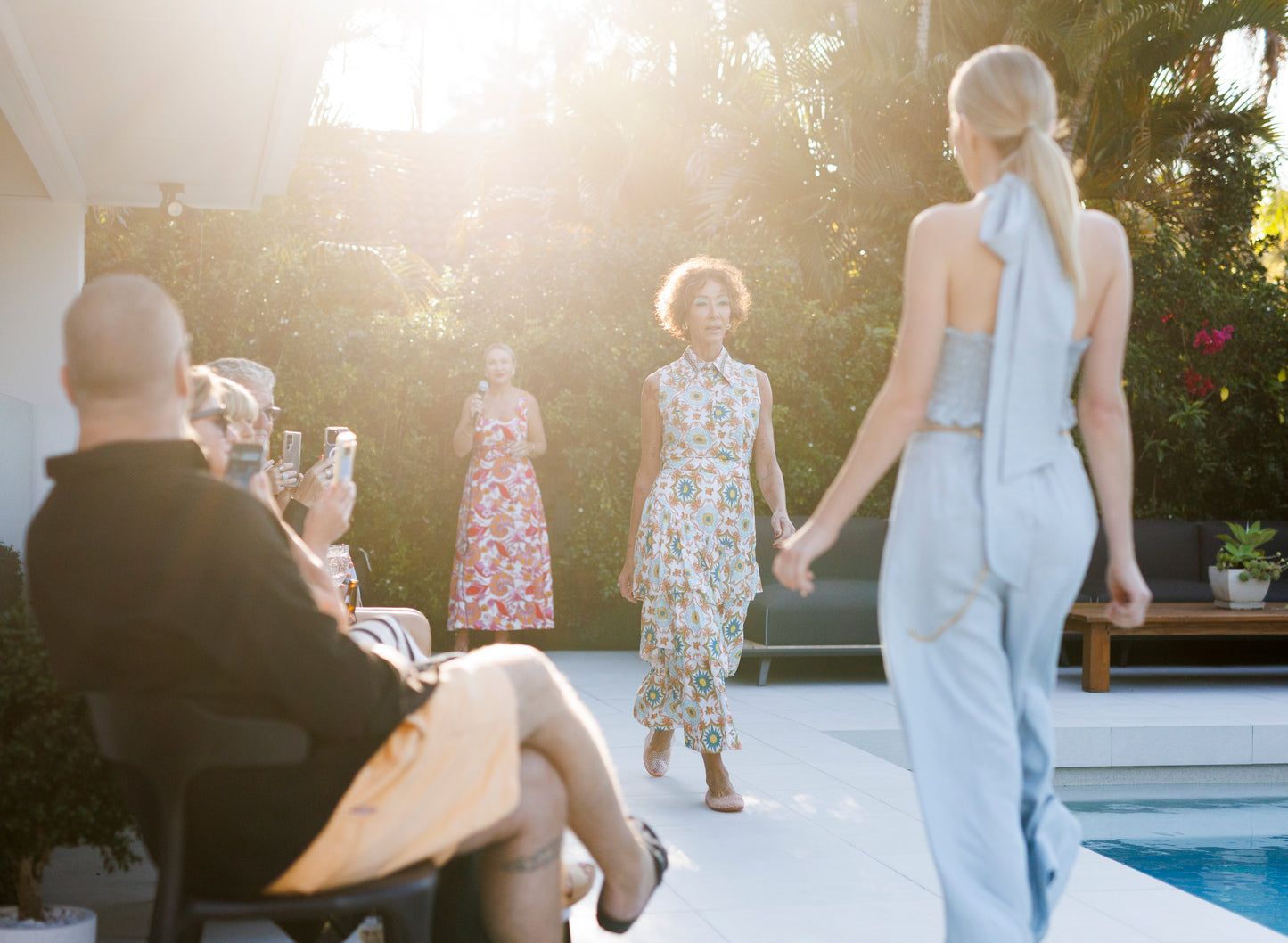 Ivy Halter Neck Top - Sky Blue