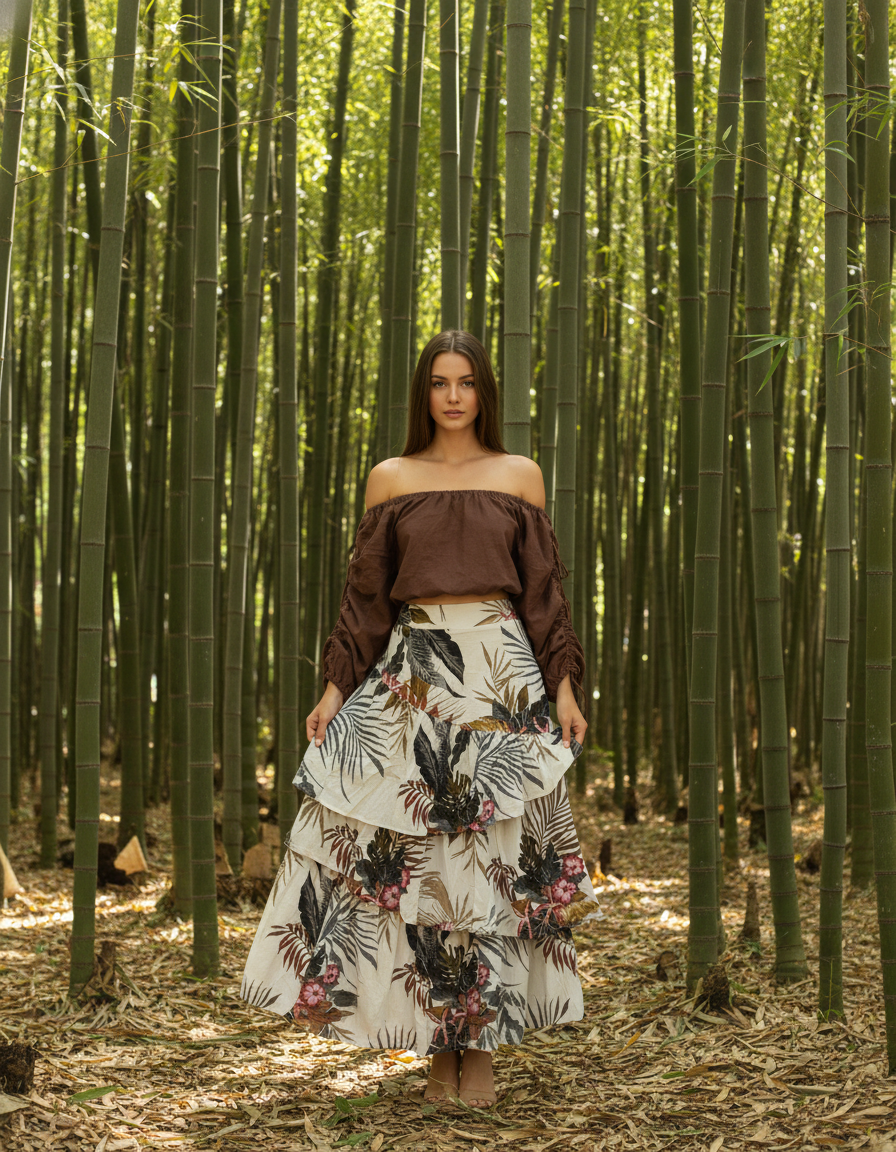 Joanie - Tiered Maxi Skirt - Marisol