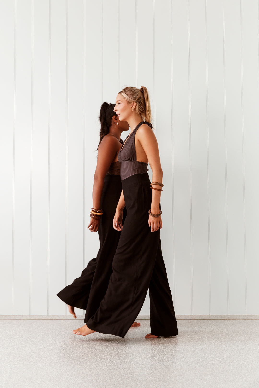 Carlie Wide Leg Pant - Black