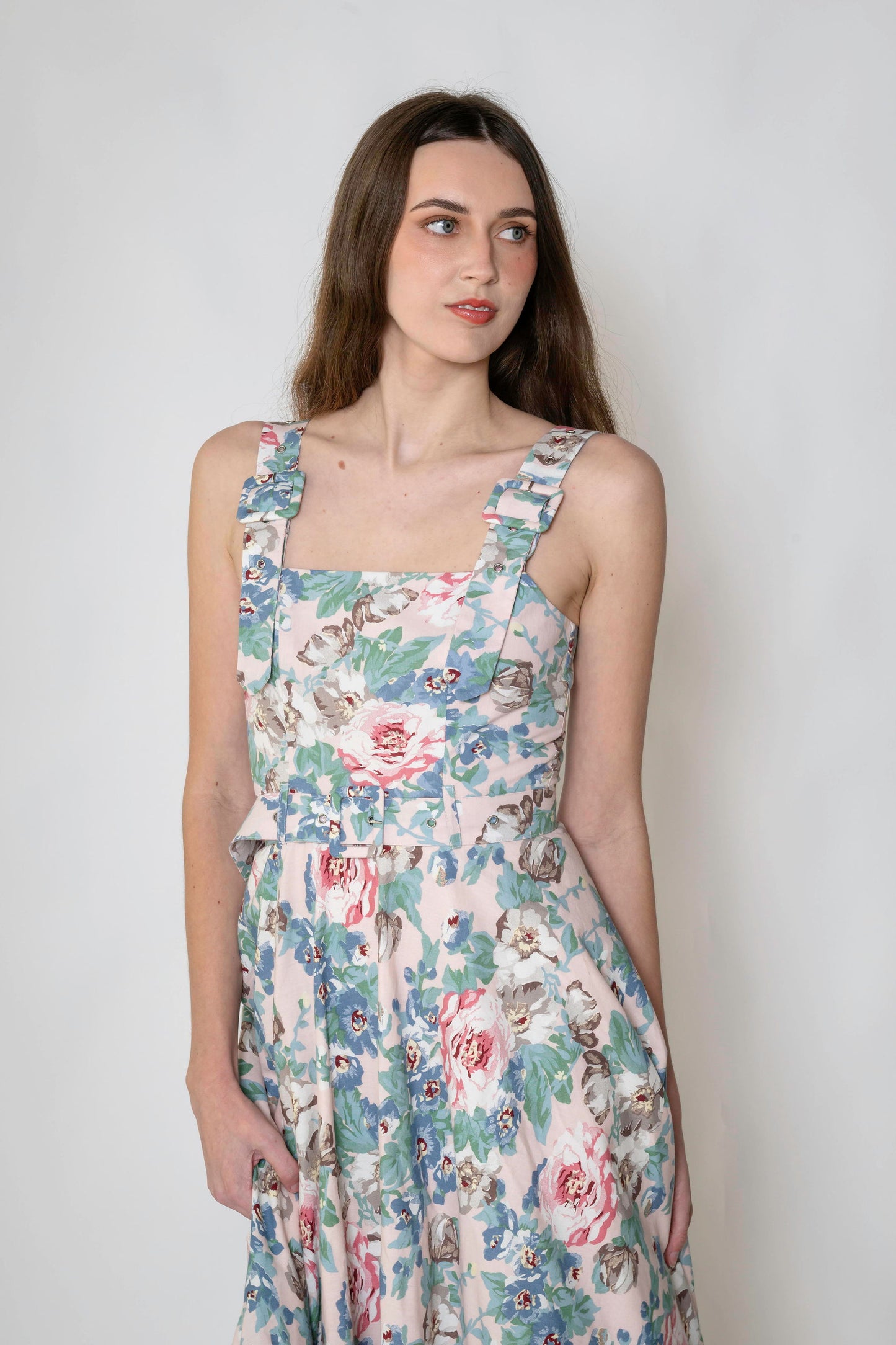 Joy Dress - Blush Vintage Floral