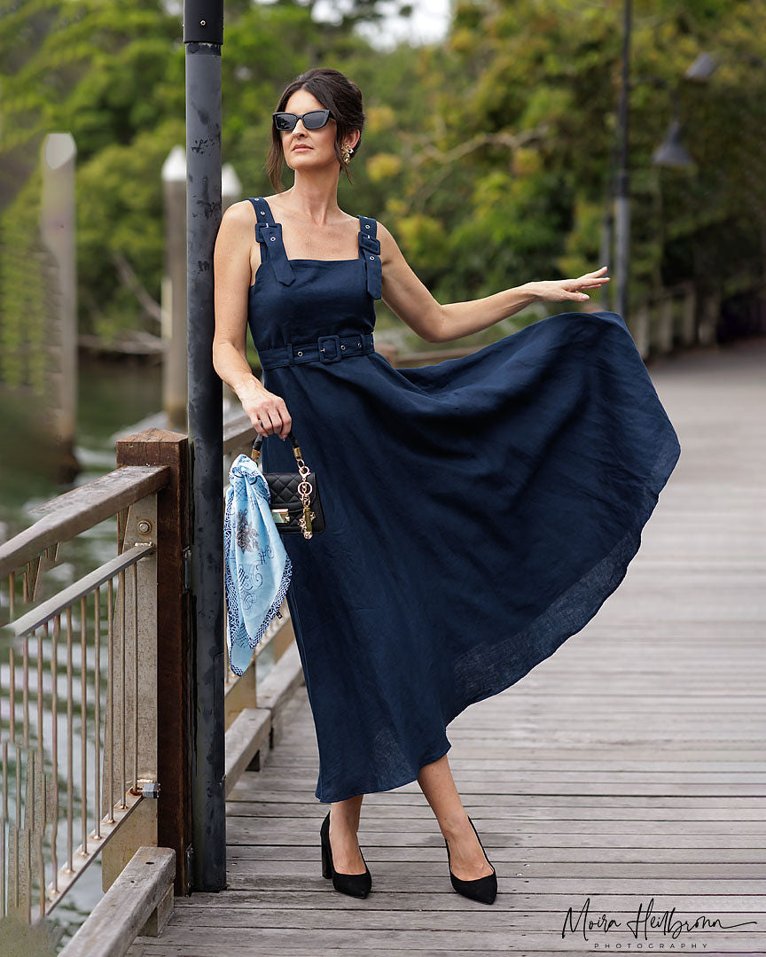 Joy Dress - Navy Blue