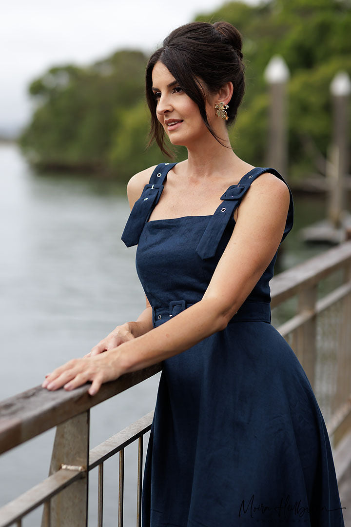 Joy Dress - Navy Blue