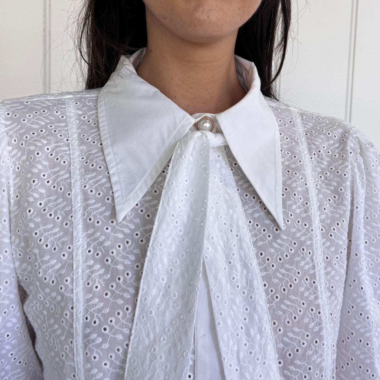 Marilyn Shirt - Broderie Anglaise