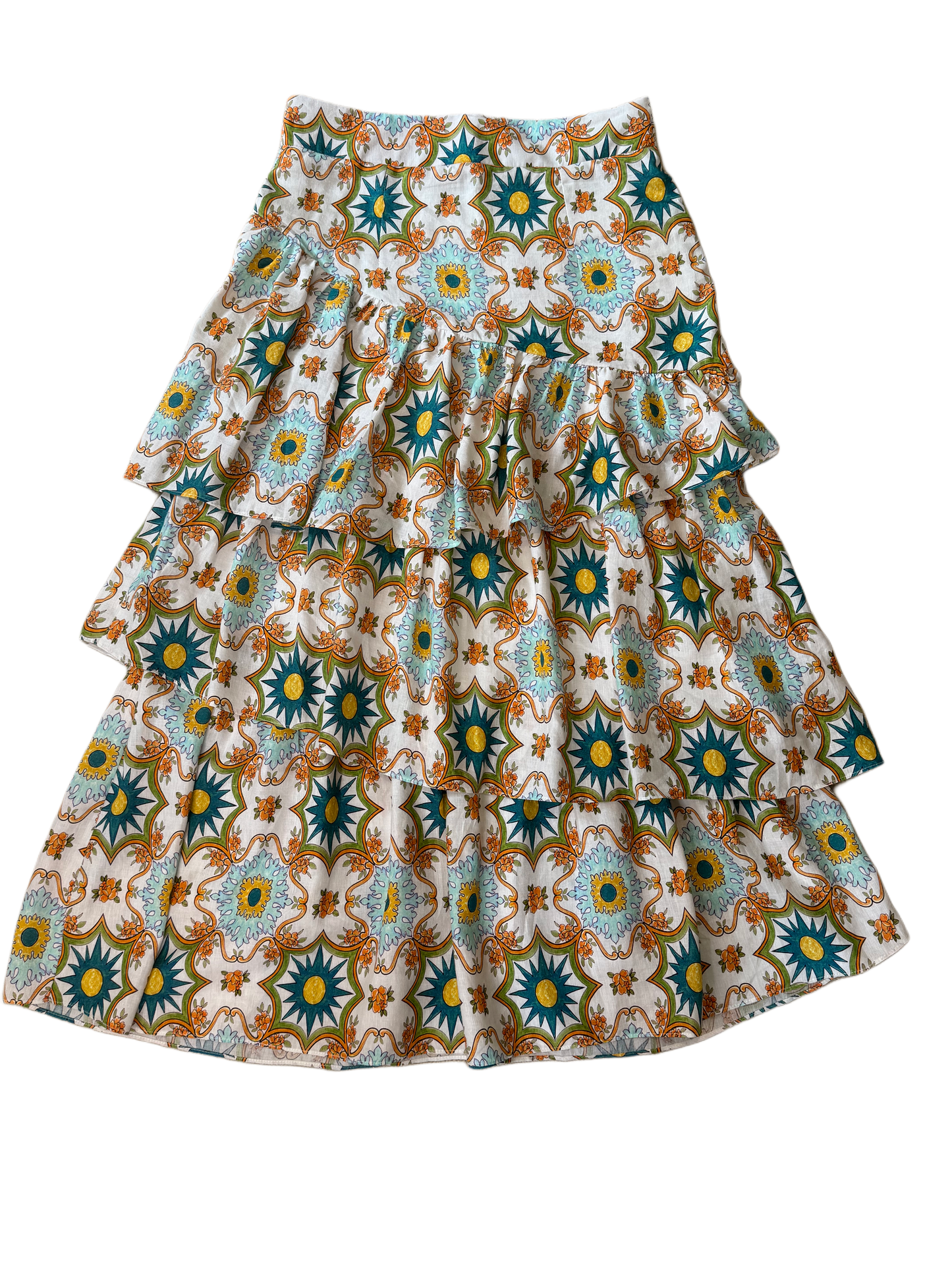 Joanie Tiered Maxi Skirt - Eumundi Print