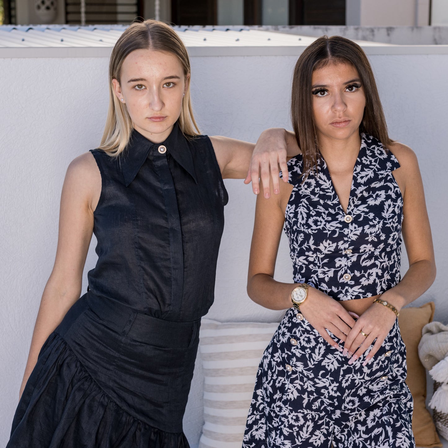 Teneriffe Sleeveless Shirt - Ink Blue