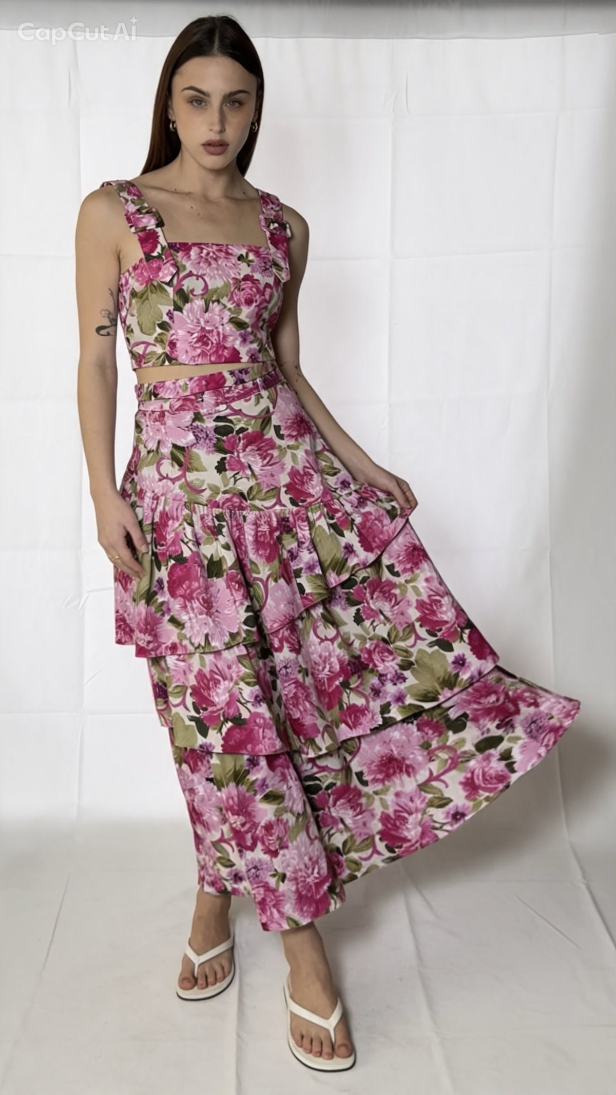 Wynne Bustier - Florence Pink Floral
