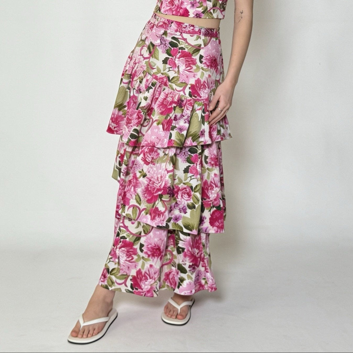 Joanie Skirt - Florence Pink Floral