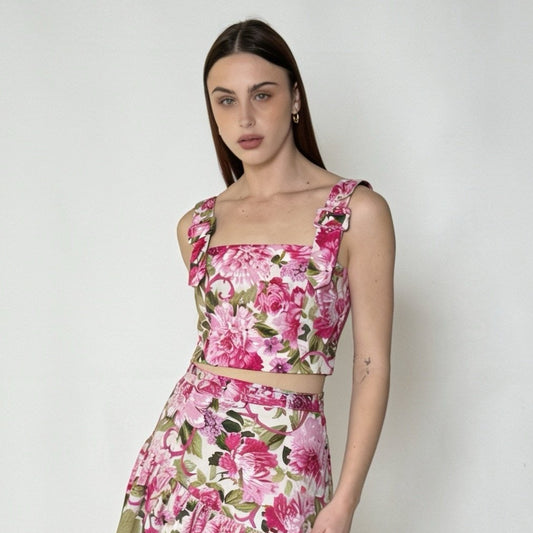 Wynne Bustier - Florence Pink Floral