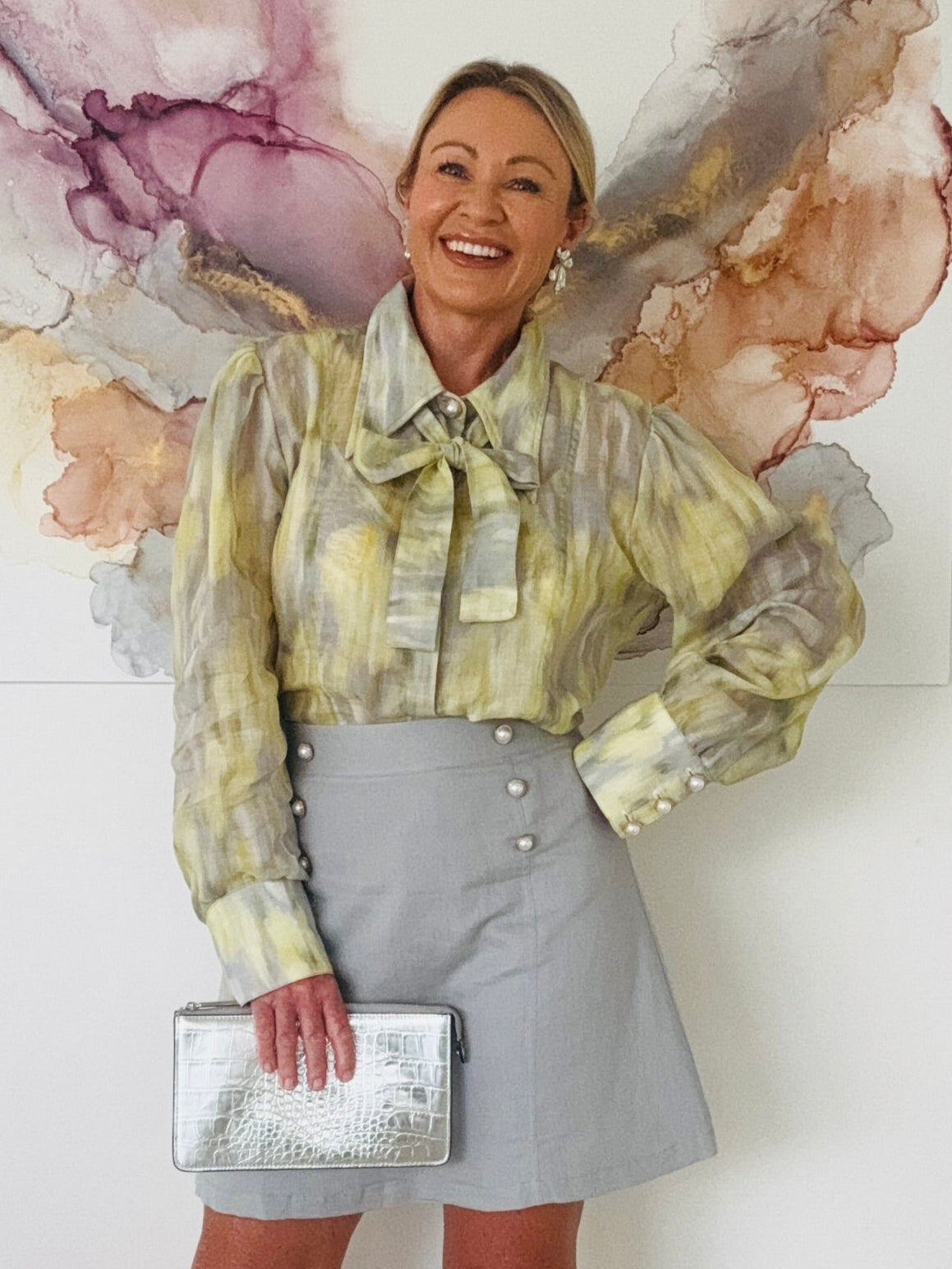 Dawn Mini Skirt - Dusk Grey