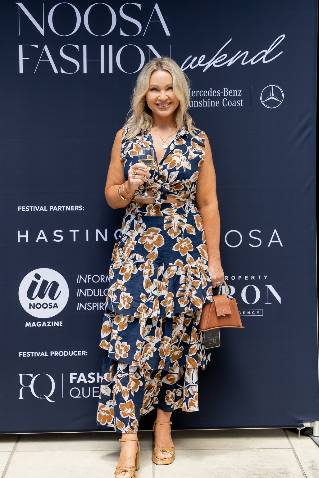 Joanie Maxi Tiered Skirt - Noosa print