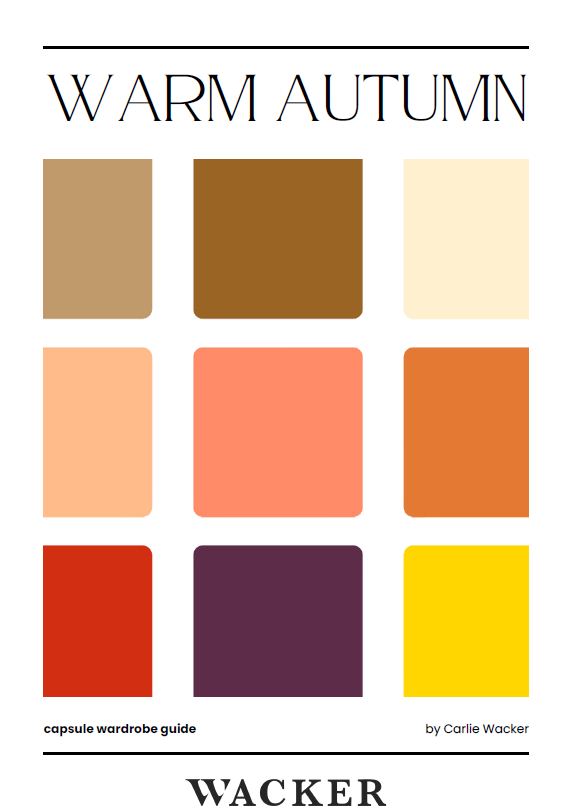 WARM AUTUMN CAPSULE WARDROBE GUIDE