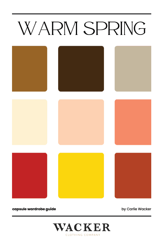 WARM SPRING CAPSULE WARDROBE GUIDE