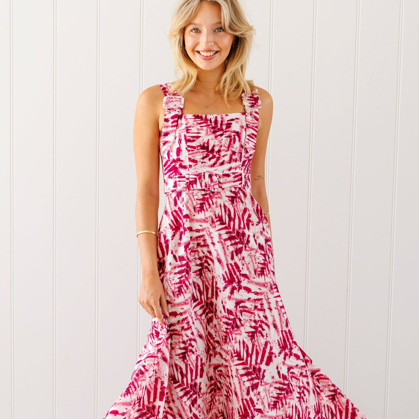 Joy Dress - Cordyline print