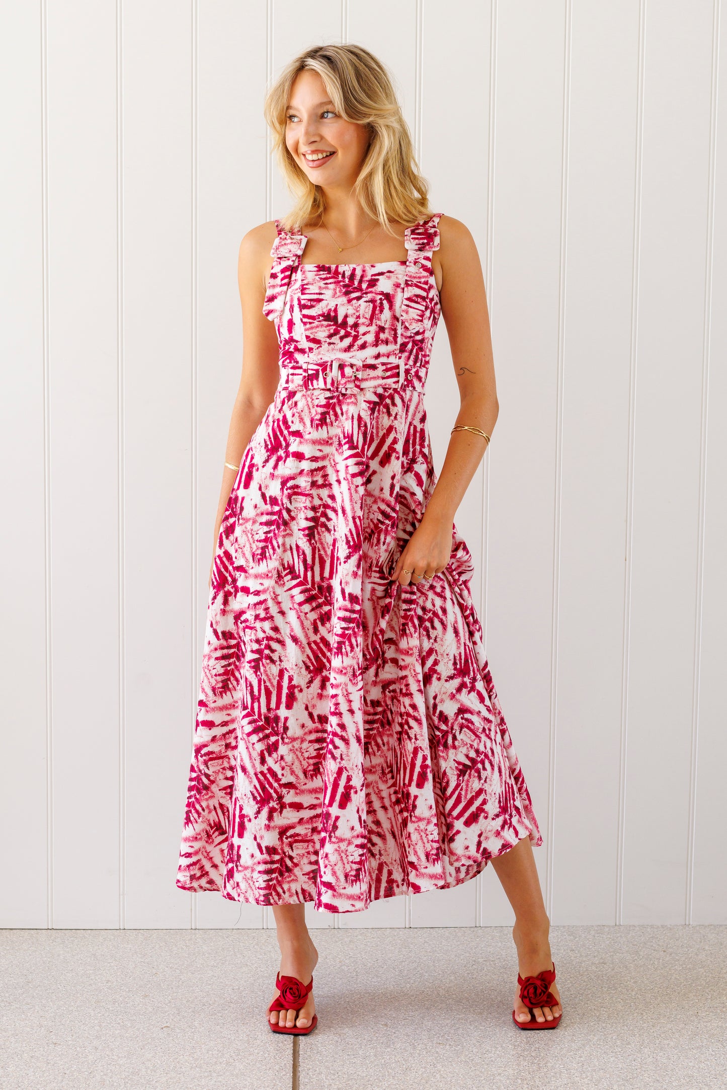 Joy Dress - Cordyline print