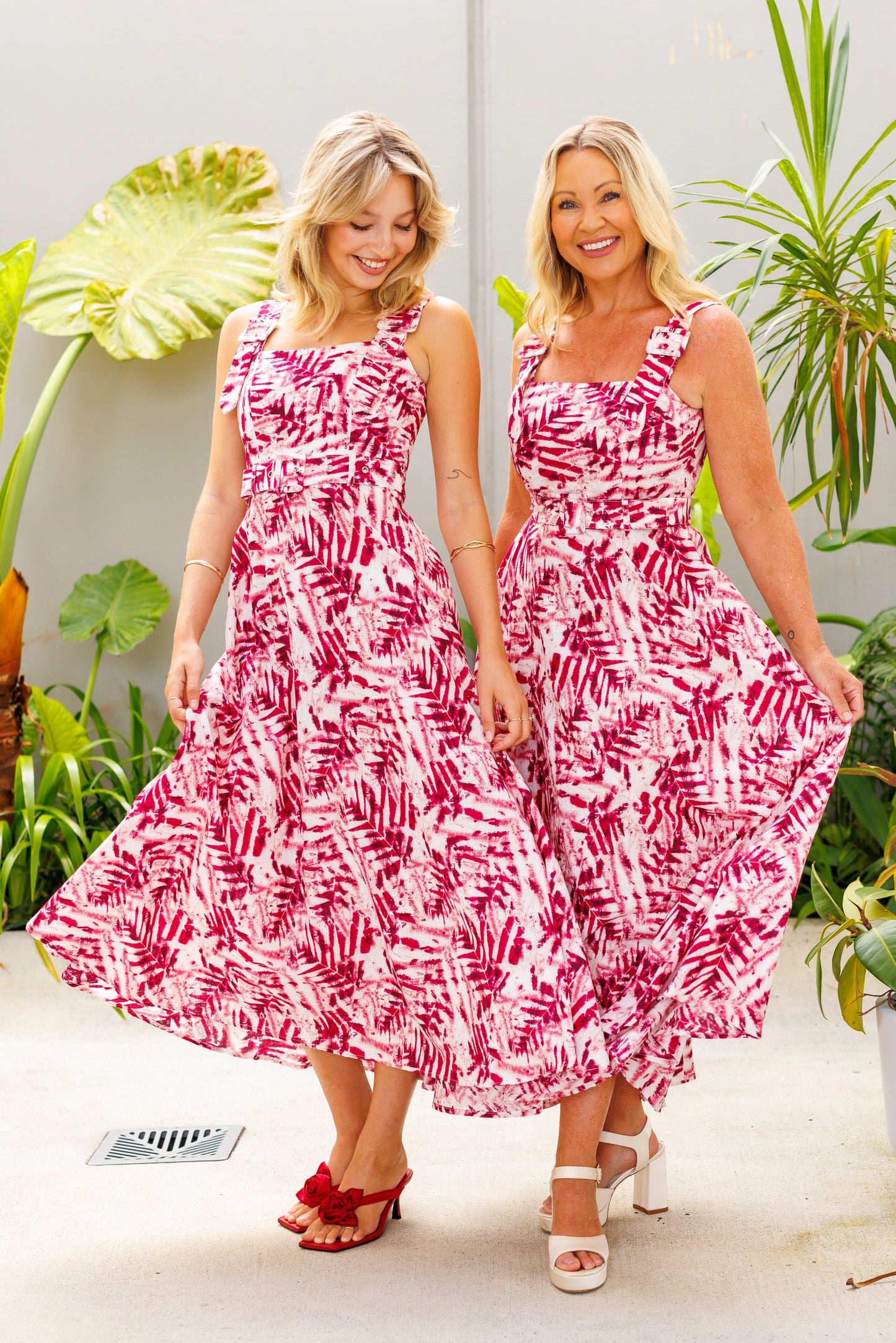 Joy Dress - Cordyline print