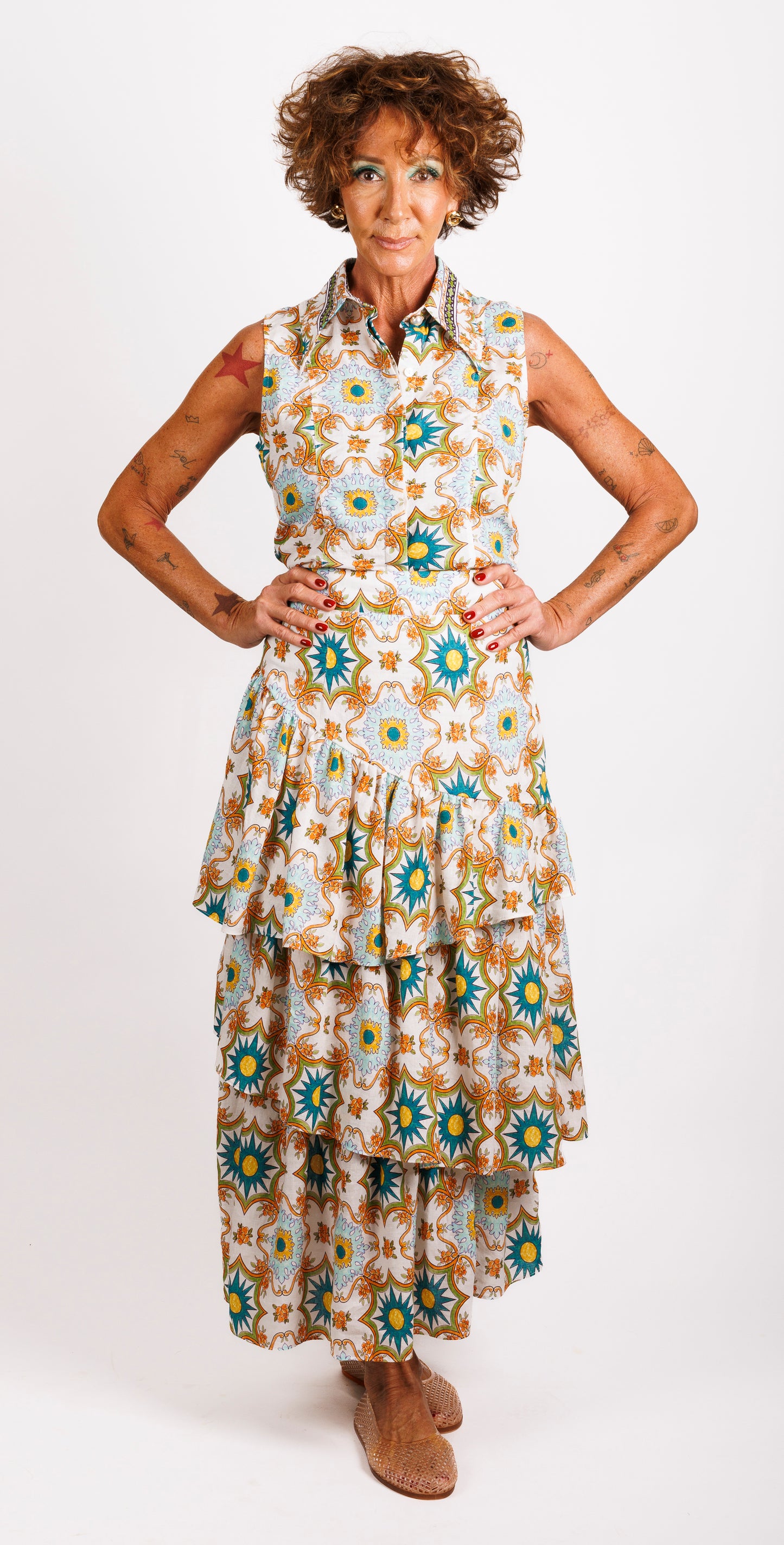 Joanie Tiered Maxi Skirt - Eumundi Print