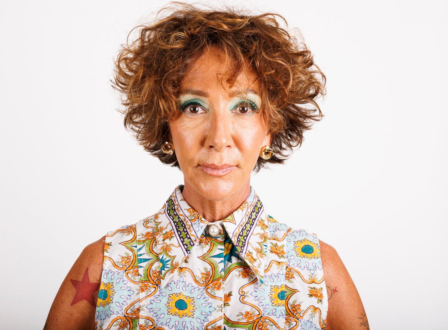 Teneriffe Sleeveless Shirt - Eumundi Print