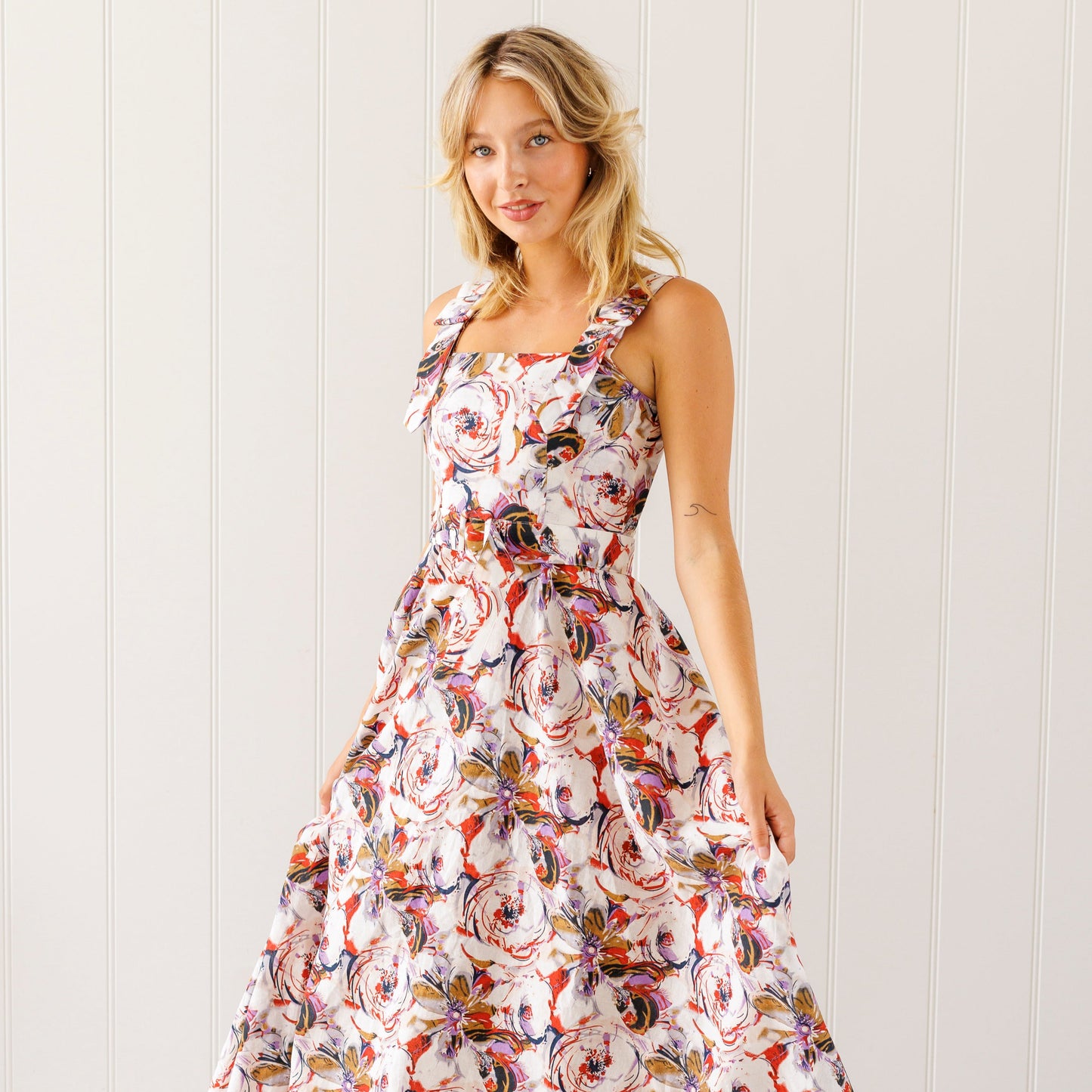 Joy dress - Tea Tree print