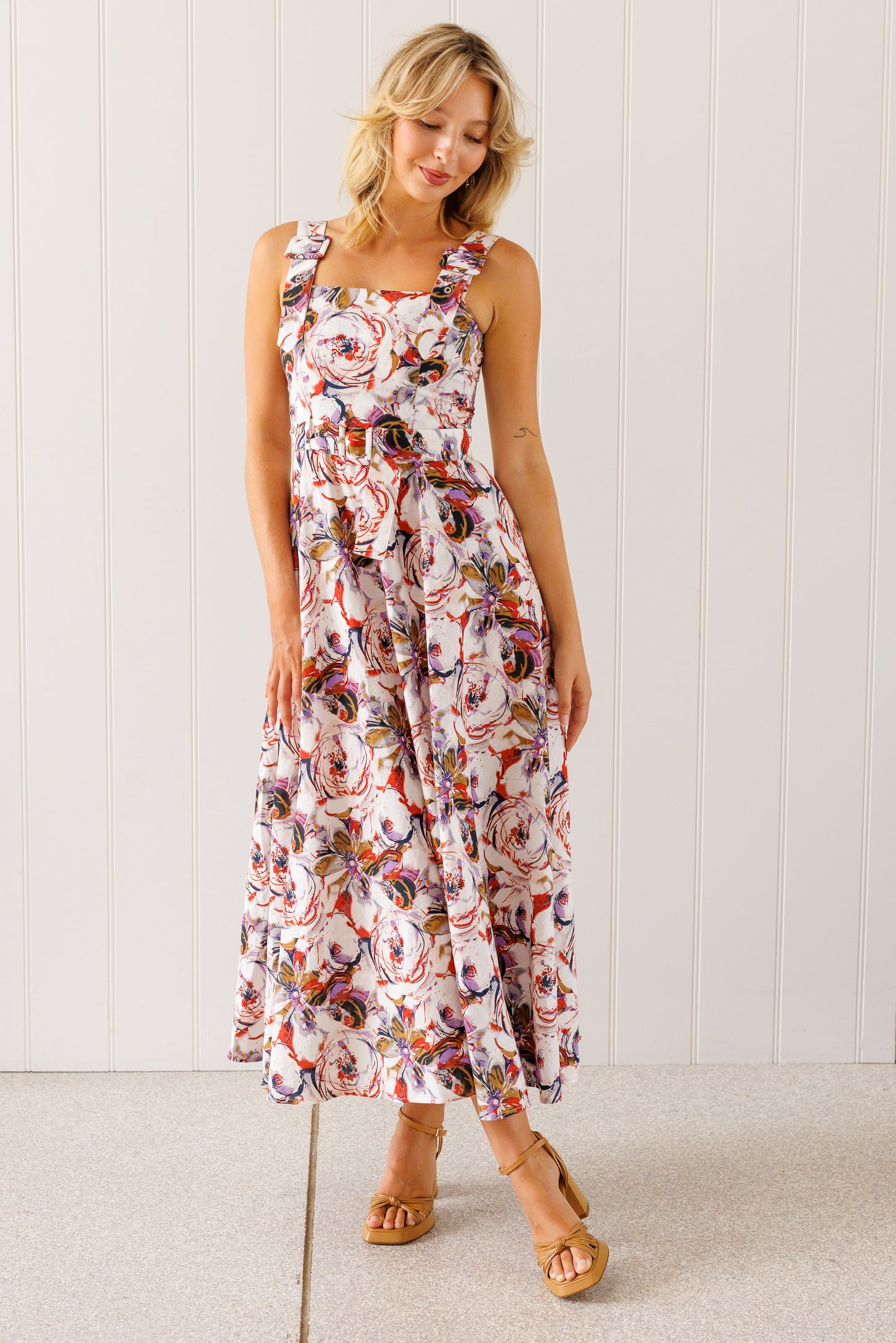 Joy dress - Tea Tree print