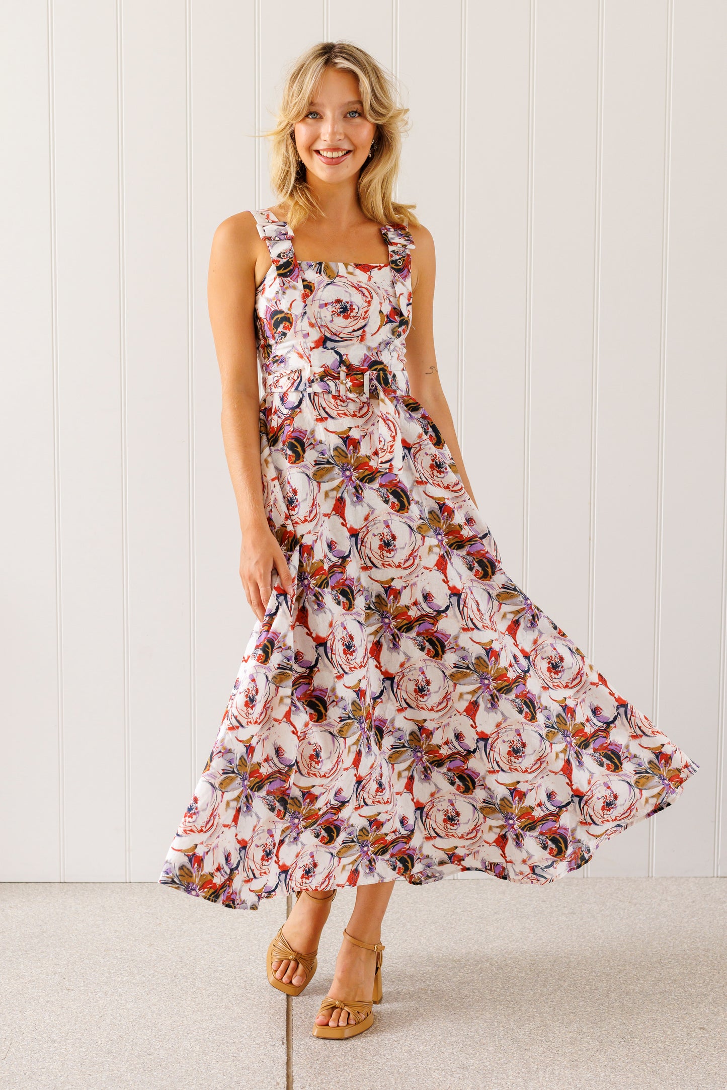 Joy dress - Tea Tree print