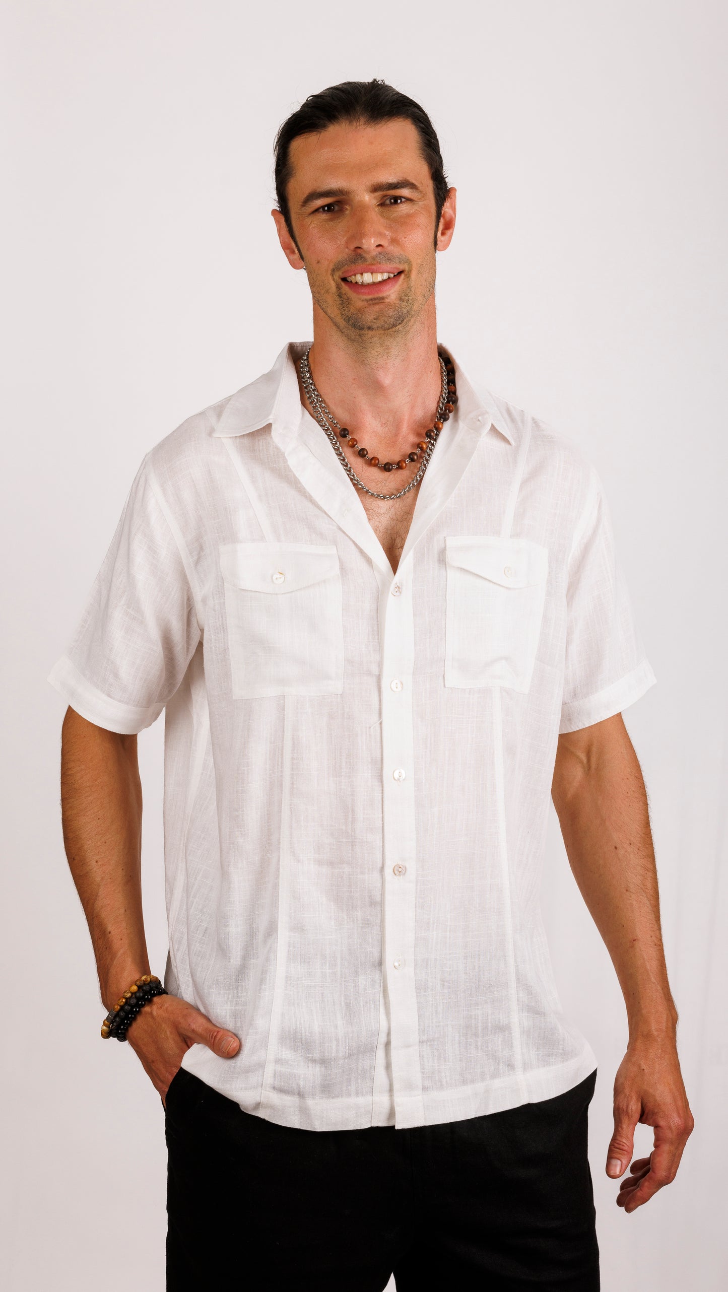 Wacker Man - Bruce Shirt - White Linen