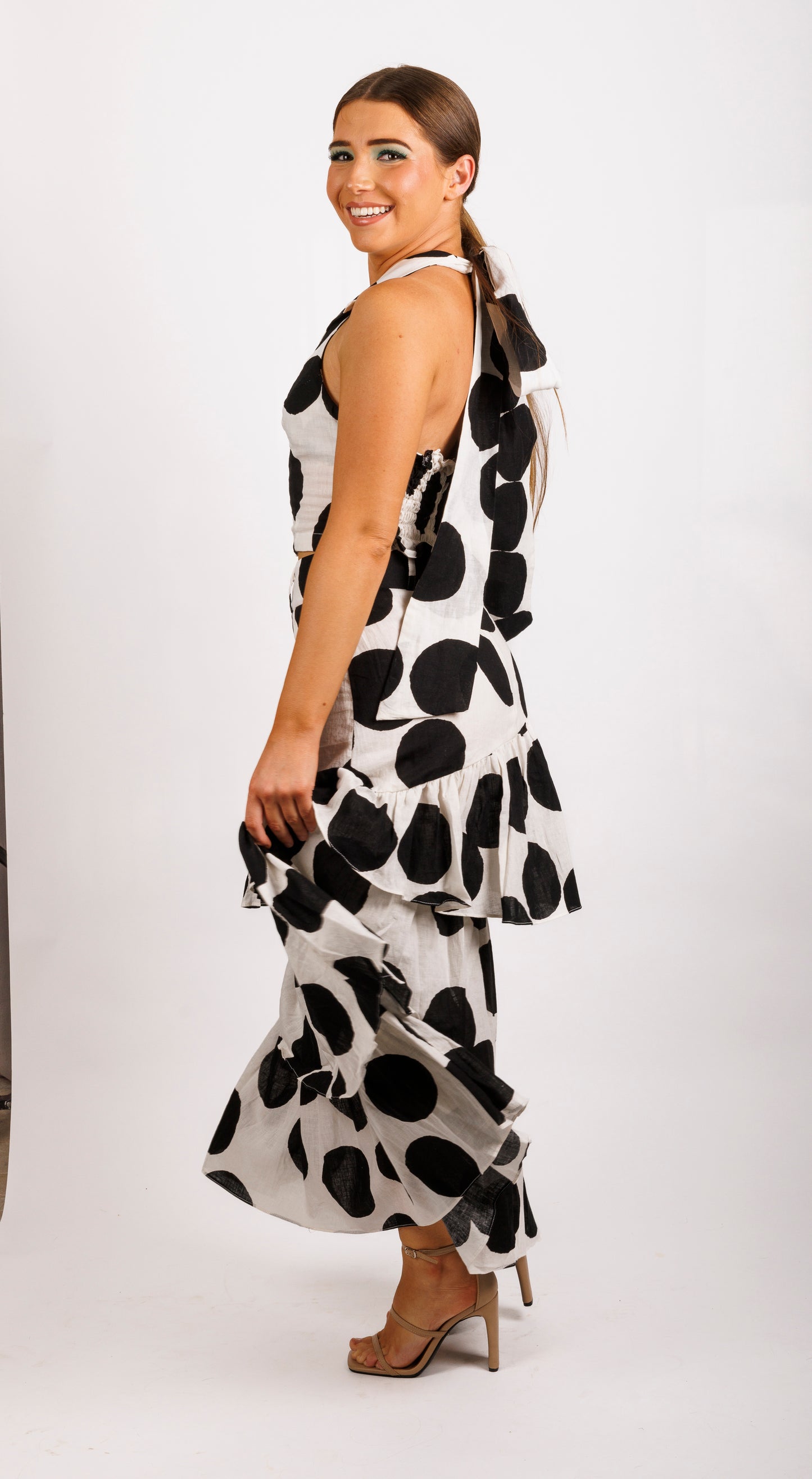 Ivy Halter Top - Polka Dot