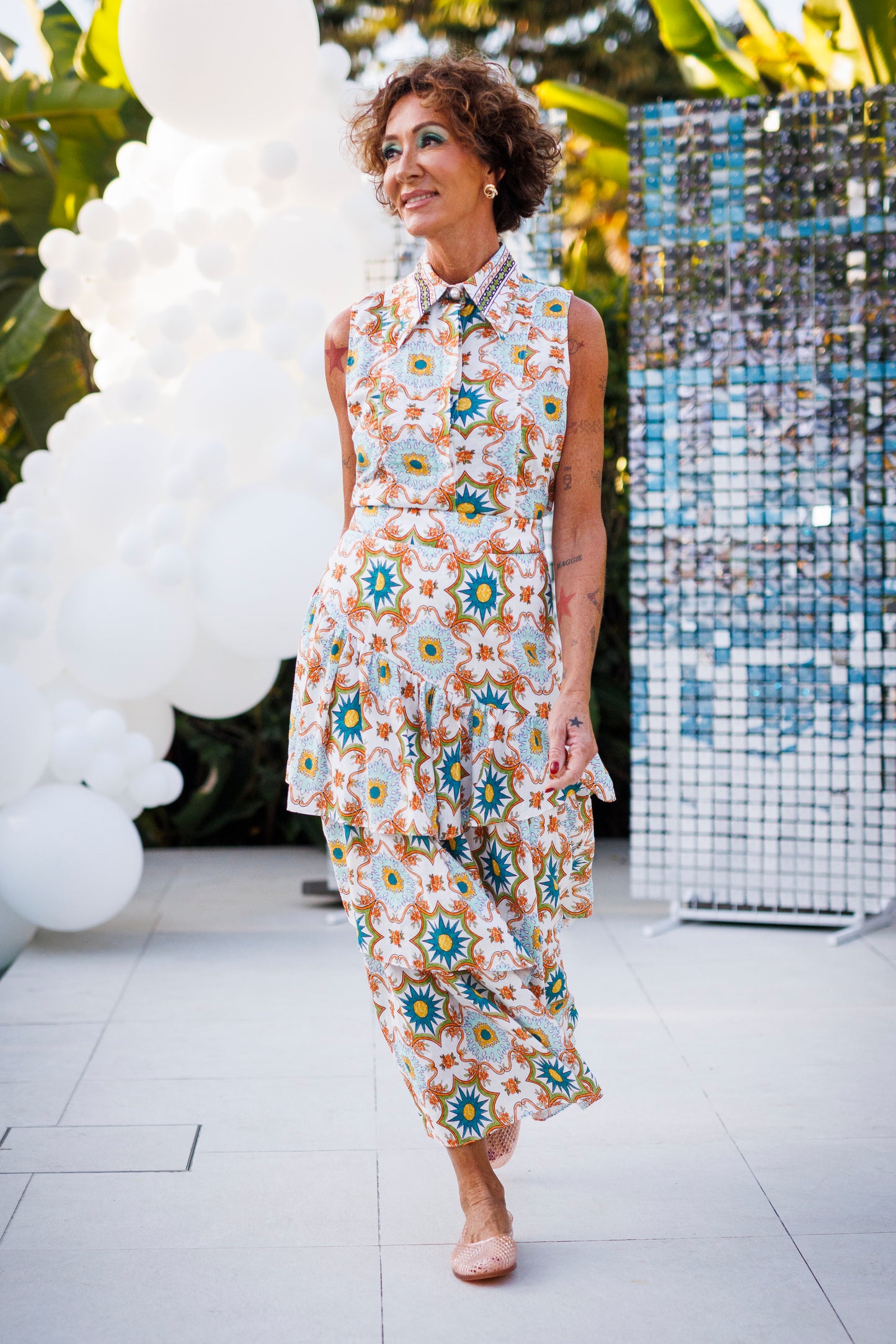 Joanie Tiered Maxi Skirt - Eumundi Print