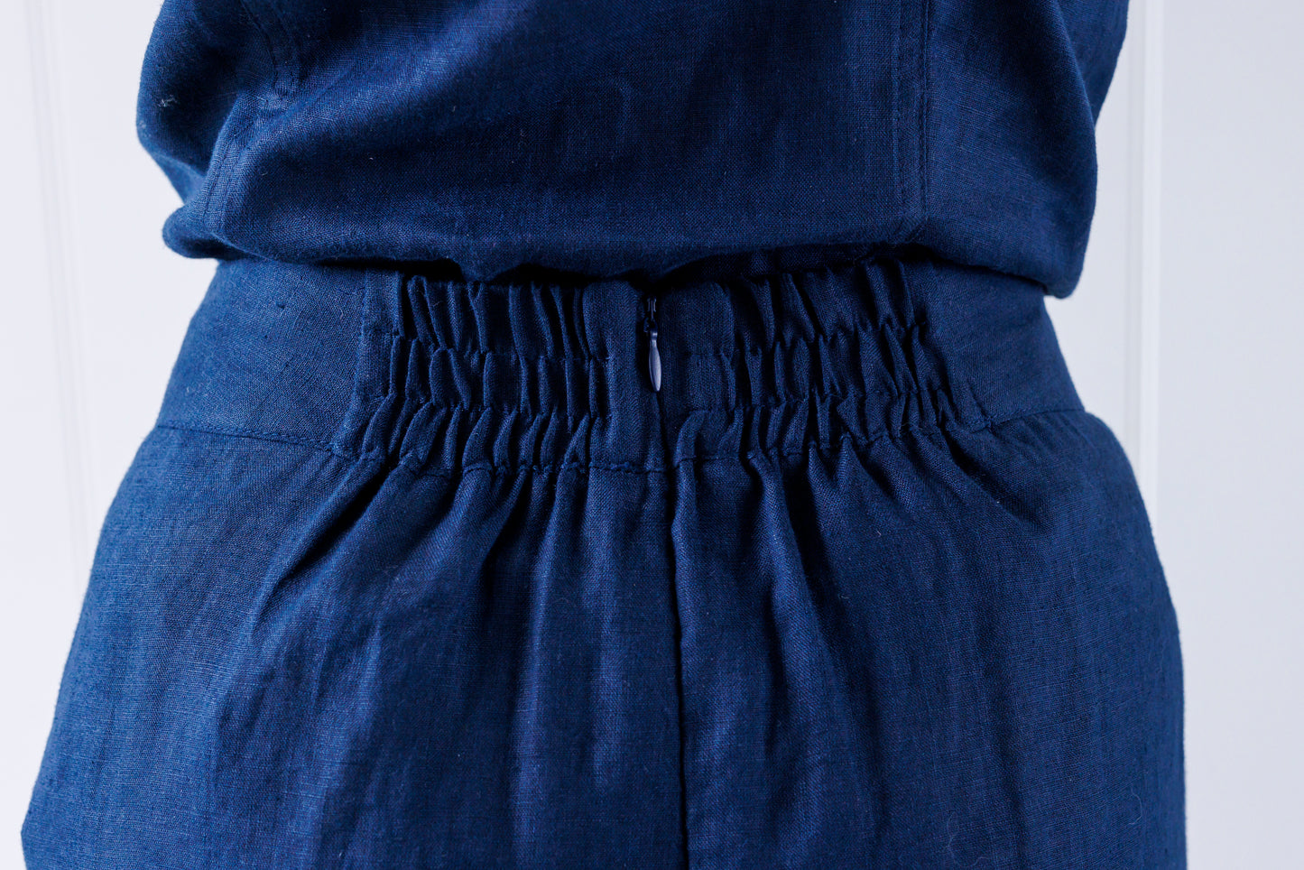 Carlie Wide Leg Pant - Navy