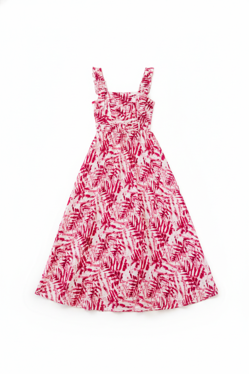 Joy Dress - Cordyline print