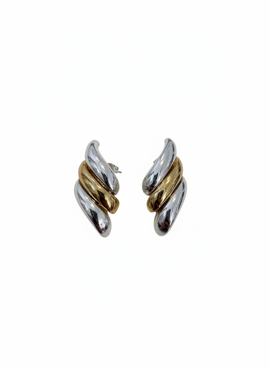 Perri - Mixed Metal Earrings
