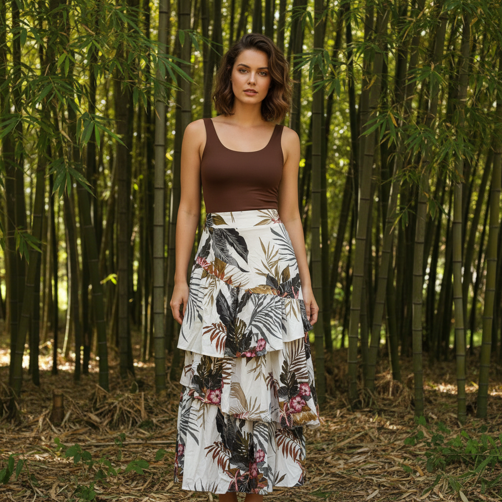Joanie - Tiered Maxi Skirt - Marisol